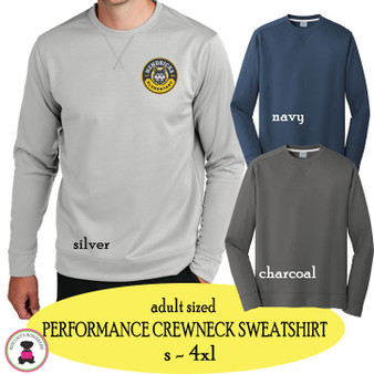 HENDRICKS ELEMENTARY   - Adult Sized Performance Crewneck Sweatshirt