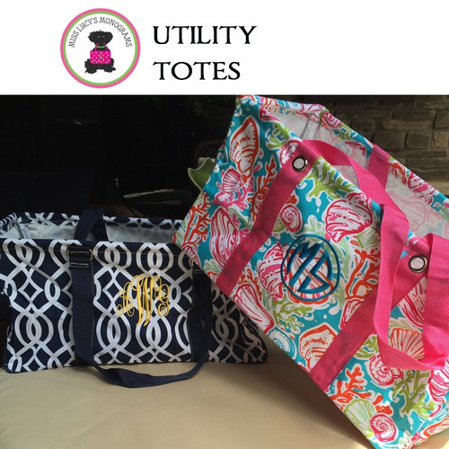 Personalized Utility Tote Bag