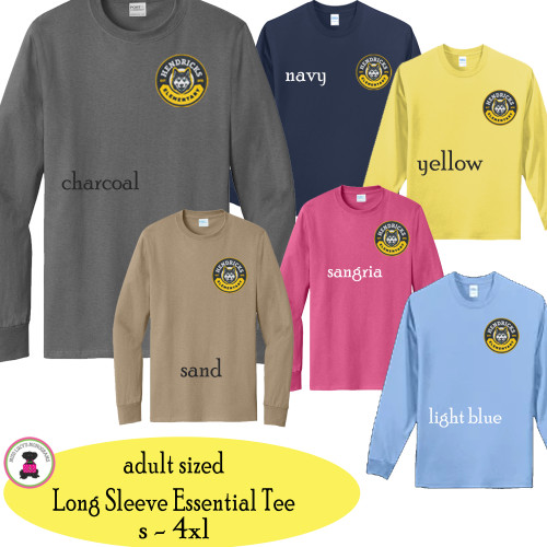 2026  HENDRICKS ELEMENTARY  - Adult Sized Long Sleeve T Shirt