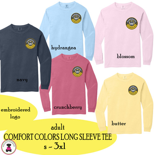 2026  HENDRICKS ELEMENTARY  - Adult Sized Long Sleeve COMFORT COLORS T Shirt 