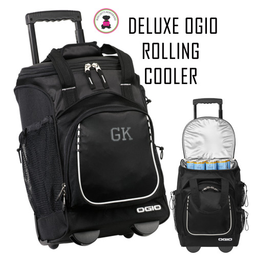 FOR HIM - Monogrammed Insulated Deluxe OGIO Party Sized Cooler on Wheels  - FREE SHIP / Groomsmen Gift/Father's Day Gift/Grad Gift/Gift for Him/Group Discount