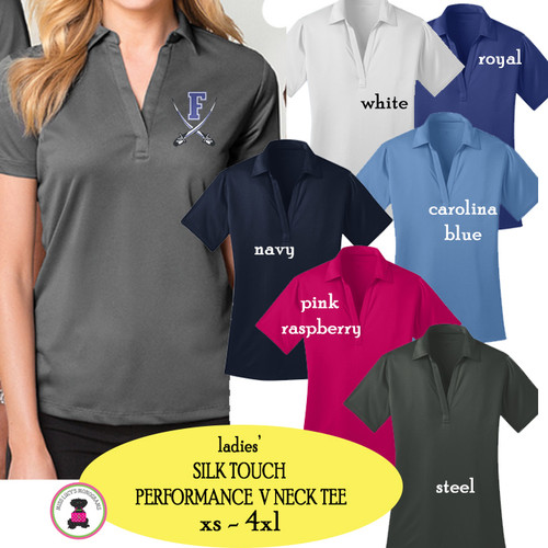 FANIN COUNTY - Ladies' Silk Touch V Neck Tee  - FREE SHIP