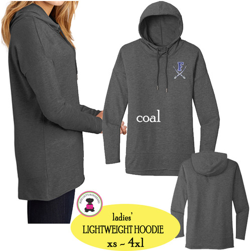 FANIN COUNTY - Ladies' Lightweight Hoodie - Coal