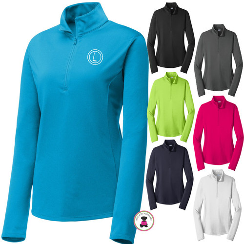 FOR HER Monogrammed Ladies' Lightweight  Quarter-Zip Pullover - FREE SHIP//Grad Gift/Holiday Gift/Grad Gift/Gift for Her 