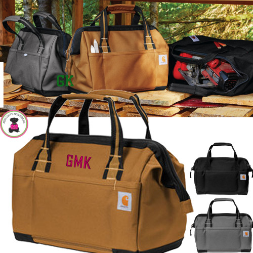 FOR HIM Monogrammed Carhartt® Foundry Series 14” Tool Bag - FREE SHIP-Groomsmen Gift/Father's Day Gift/Grad Gift/Gift for Him/Group Discount/Carpenter Gift/DIY Guy