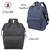 FOR HIM Monogrammed Deluxe Wide Opening Backpack-Charcoal or Navy Heather-Free Ship/Grad Gift/Business Backpack/Corporate/Teacher Bag