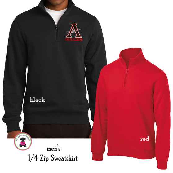  ALLATOONA SOCCER -Men's  1/4 Zip Sweatshirt 