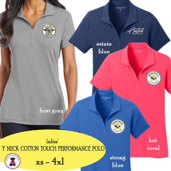 AUSTELL Elementary  - Ladies' Y Neck Polo 