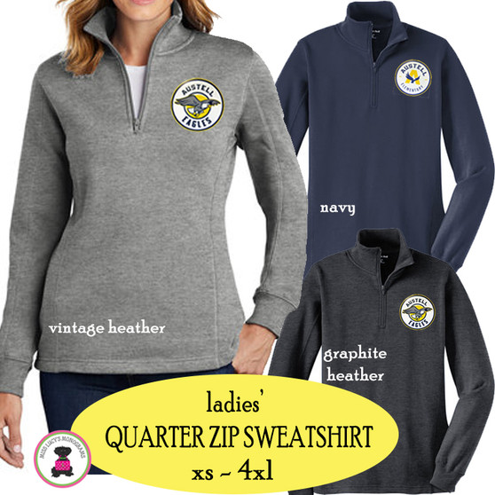 AUSTELL Elementary  - Ladies' Quarter Zip Sweatshirt Pullover 