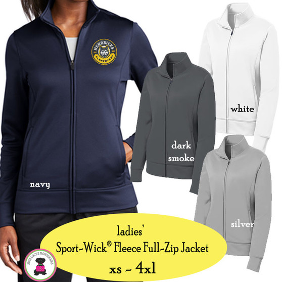 HENDRICKS ELEMENTARY   - Ladies' Full Zip Performance Jacket 