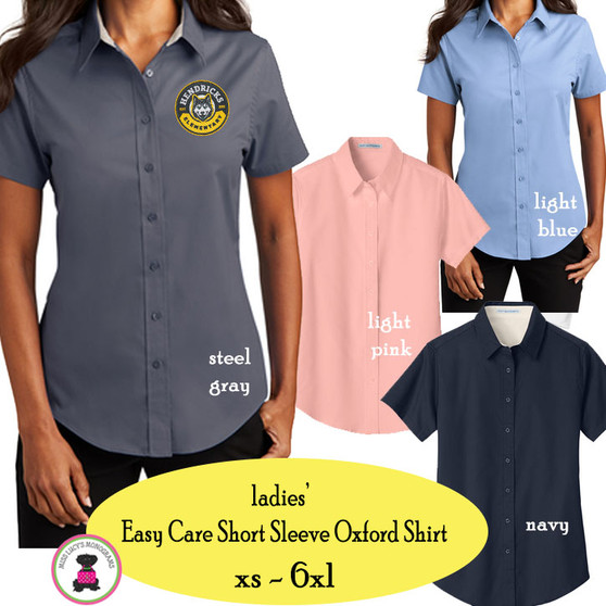 HENDRICKS ELEMENTARY   - Ladies' Short Sleeve Easy Care Shirt