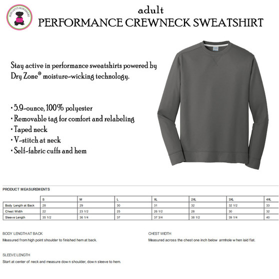 HENDRICKS ELEMENTARY   - Adult Sized Performance Crewneck Sweatshirt