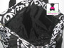 FOR HER Monogrammed -"The Perfect"-  Canvas Tote - Black and White Damask  - FREE SHIP//Gift for Her/Bridesmaid Gift/Grad Gift/Cheer Gift / Dancer Gift /Mom Tote 