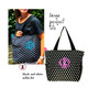 FOR HER Monogrammed "The Perfect"  Canvas Tote - Black and White Polka Dot - FREE SHIP/Travel Gift/Grad Gift/Bat Mitzvah/Girl Travel Bag /Travel Tote /Bridesmaid Gift 