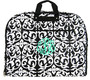 FOR HER Monogrammed  5 Piece Travel Set - Black and White Damask-FREE SHIP/Garment Bag and Duffel Travel Set/Gift for Her/Bridesmaid Gift/Grad Gift