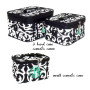 FOR HER Monogrammed  5 Piece Travel Set - Black and White Damask-FREE SHIP/Garment Bag and Duffel Travel Set/Gift for Her/Bridesmaid Gift/Grad Gift