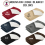 FOR HIM - Monogrammed Mountain Lodge Fleece/Sherpa Blanket-FREE SHIP/Groomsmen Gift/Grad Gift/ Dad Gift/ Camping Blanket/Family Gift/Holiday Gift