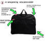 FOR HER Monogrammed 5 Piece Travel Set - Greek Key-Black / White- FREE SHIP /Garment Bag and Duffel Travel Set/Gift for Her/Bridesmaid Gift/Grad Gift