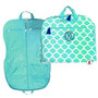 FOR HER Monogrammed 4 Piece Travel Set - Geometric - Aqua Blue / White - FREE SHIP / Grad Gift / Sweet 16 Gift / Travel Set / Bar Mitzvah Gift/ Tween Gift / Sleepover Set / Gift for Her / Travel Set 