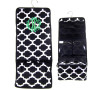 FOR HER Monogrammed Hanging Cosmetic / Toiletry  Bag - Black/White Bristol Tile-FREE SHIPPING/Travel Gift/Grad Gift/Bat Mitzvah/Girl Travel Bag /Hanging Toiletry for Travel 