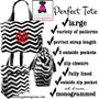 features of our perfect tote - lots of patterns available