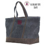 FOR HIM Monogrammed Large Waxed Canvas Deluxe Boat Tote - Slate - FREE SHIP-Groomsmen Gift/Father's Day Gift/Grad Gift/Gift for Him/Group Discount 