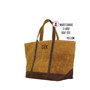 FOR HIM Monogrammed Large Waxed Canvas Deluxe Boat Tote - Mustard Yellow  - FREE SHIP-Groomsmen Gift/Father's Day Gift/Grad Gift/Gift for Him/Group Discount