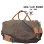 FOR HIM - Monogrammed Duffel - Waxed Canvas Deluxe Weekender - Olive/Kakhi Trim - FREE SHIP-Groomsmen Gift/Father's Day Gift/Grad Gift/Gift for Him/Group Discount  