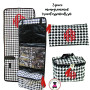 FOR HER Monogrammed 3 Piece Travel Essentials Set - Black / White Houndstooth - FREE SHIP/ladies' Travel Set/Gift for Her/Bridesmaid Gift/Flower Girl Gift/Dancer Gift/Grad Gift