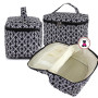 FOR HER Monogrammed 2 Piece Travel Set - Twist in Black / White  - FREE SHIP //Tween Gift/Grad Gift/ Travel Set/Gift for Her/Dance Bag/Cheer Gift/Bat Mitzvah Gift/Flower Girl Gift