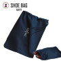 FOR HIM - Monogrammed Shoe Bag for Travel  - Navy - FREE SHIP Men's Travel /Men's Shoe Bag/Groomsmen Gift /Father's Day Gift/Grad Gift