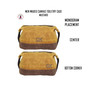 FOR HIM Monogrammed Large Waxed Canvas Toiletry Case - Mustard Yellow  - FREE SHIP-Groomsmen Gift/Father's Day Gift/Grad Gift/Gift for Him/Group Discount 