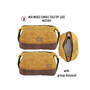 FOR HIM Monogrammed Large Waxed Canvas Toiletry Case - Mustard Yellow  - FREE SHIP-Groomsmen Gift/Father's Day Gift/Grad Gift/Gift for Him/Group Discount 