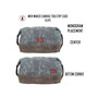 FOR HIM Monogrammed Large Waxed Canvas Toiletry Case - Slate  - FREE SHIP-Groomsmen Gift/Father's Day Gift/Grad Gift/Gift for Him 