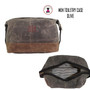FOR HIM Monogrammed Large Waxed Canvas Toiletry Case - Olive - FREE SHIP-Groomsmen Gift/Father's Day Gift/Grad Gift/Gift for Him