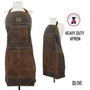 FOR HIM Monogrammed  Waxed Canvas Heavy Duty Apron - Olive -FREE SHIP  /Workshop Apron/Groomsmen Gift /Father's Day Gift/Gardener Gift/ DIY Gift  