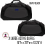 FOR HIM Monogrammed X LARGE Active Duffle - FREE SHIP-Groomsmen Gift/Father's Day Gift/Grad Gift/Gift for Him 