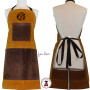 FOR HER Monogrammed Waxed Canvas Heavy Duty Unisex Apron -Mustard Yellow -FREE SHIP /Workshop Apron/DIY Gift /Mother's Day Gift/Gardener Gift/ Home Improvement 