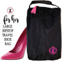 FOR HER  Monogrammed Large Ripstop Travel Shoe Bag-Black-FREE SHIP - Group Discount-/Bridesmaid Gift/Grad Gift/Gift for Her/Bridesmaid Gift