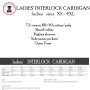FANIN COUNTY- Ladies' Interlock Cardigan - FREE SHIP