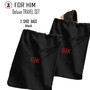 FOR HIM - Monogrammed Deluxe Travel Set - Black - FREE SHIP- Men's Travel /Men's Shoe Bag/Groomsmen Gift /Father's Day Gift/Grad Gift 