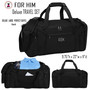 FOR HIM - Monogrammed Deluxe Travel Set - Black - FREE SHIP- Men's Travel /Men's Shoe Bag/Groomsmen Gift /Father's Day Gift/Grad Gift 