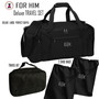 FOR HIM - Monogrammed Deluxe Travel Set - Black - FREE SHIP- Men's Travel /Men's Shoe Bag/Groomsmen Gift /Father's Day Gift/Grad Gift 