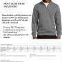 1852 DANCE - Men's  1/4 Zip Sweatshirt / FREE SHIP