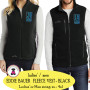 1852 DANCE - Ladies' OR Men Eddie Bauer Fleece Vest - Black// FREE SHIP