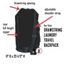 For Him Monogrammed Large Drawstring Duffle / Laundry Bag - Black - FREE SHIP /Grad Gift/Gift for Him/Groomsmen/Travel Laundry Bag
