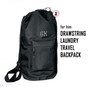 For Him Monogrammed Large Drawstring Duffle / Laundry Bag - Black - FREE SHIP /Grad Gift/Gift for Him/Groomsmen/Travel Laundry Bag