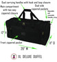 FOR HIM Monogrammed 2 Piece Deluxe Travel Set-Black-XL Boxy Duffel and Garment Bag-Free Ship/Men Group/Groom Gift/Groomsmen Gift/Grad Gift/Men's Travel Gift