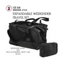 FOR HIM Monogrammed 2 Piece Deluxe Travel XL Duffle & Tech Accessories  Utility Case Set-Black-Free Ship-Men's Travel Gift/Groomsmen Gift /Father's Day/Grad Gift
