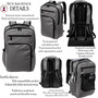 FOR HIM Monogrammed TECH Laptop Backpack-Gray Heather-Free Ship-Men's Travel /Groomsmen Gift /Father's Day Gift/Grad Gift/Laptop Bag/School